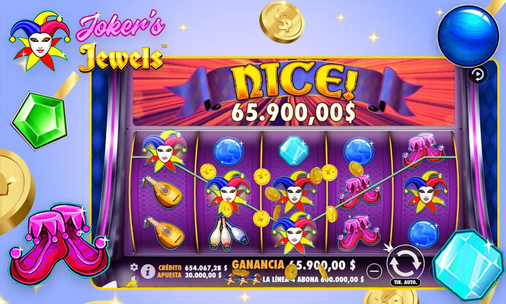 Premios en el juego Joker Jewels
