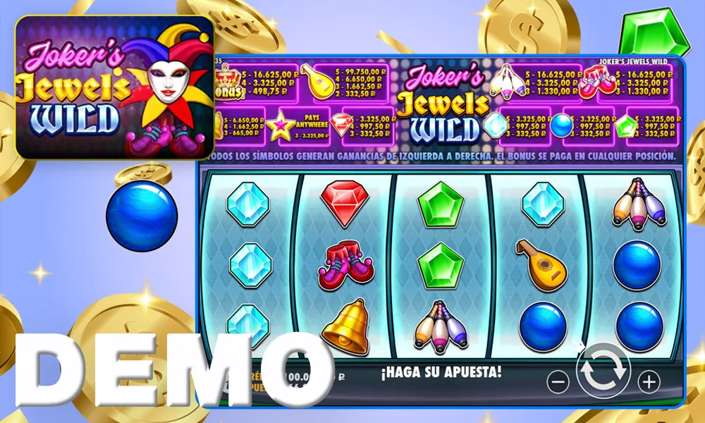 Versión demo de Joker Jewels Wild en Argentina